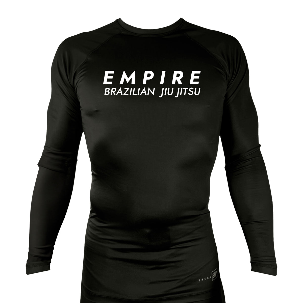 Empire BJJ All Black Rash Guards Long Sleeves #8204 A