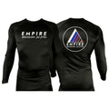 Empire BJJ All Black Rash Guards Long Sleeves #8204 A