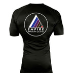 Empire BJJ All Black Rash Guards Short Sleeves #8204 A
