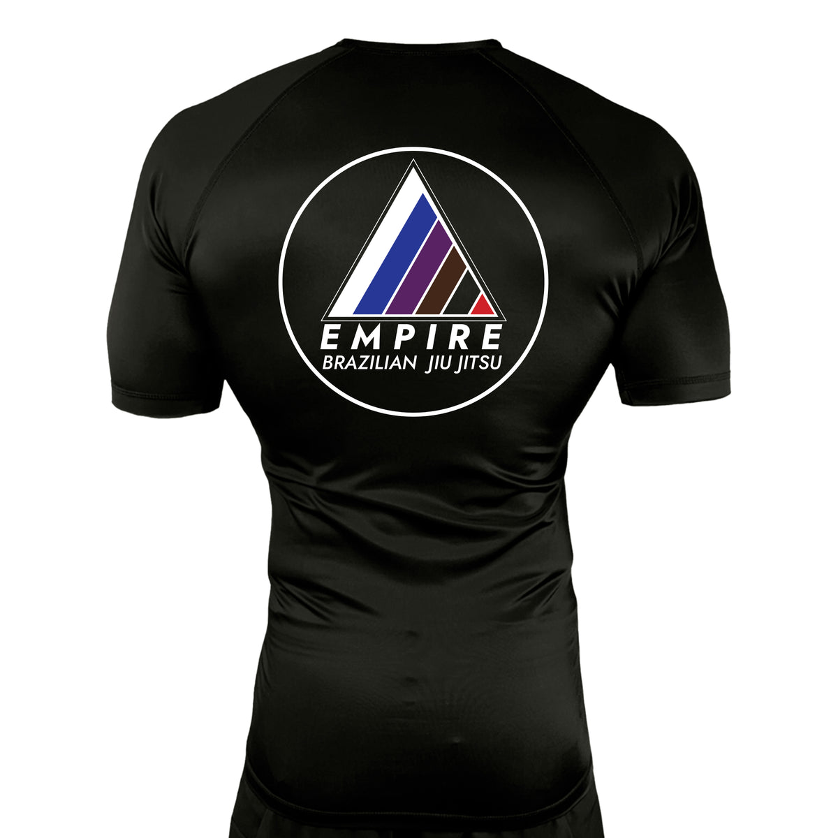 Empire BJJ All Black Rash Guards Short Sleeves #8204 A