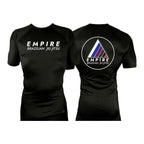 Empire BJJ All Black Rash Guards Short Sleeves #8204 A