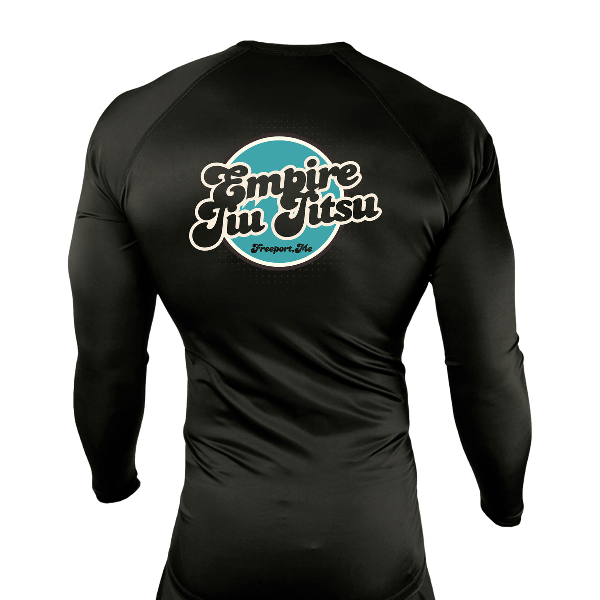 Empire BJJ All Black Rash Guards Long Sleeves #8204 D