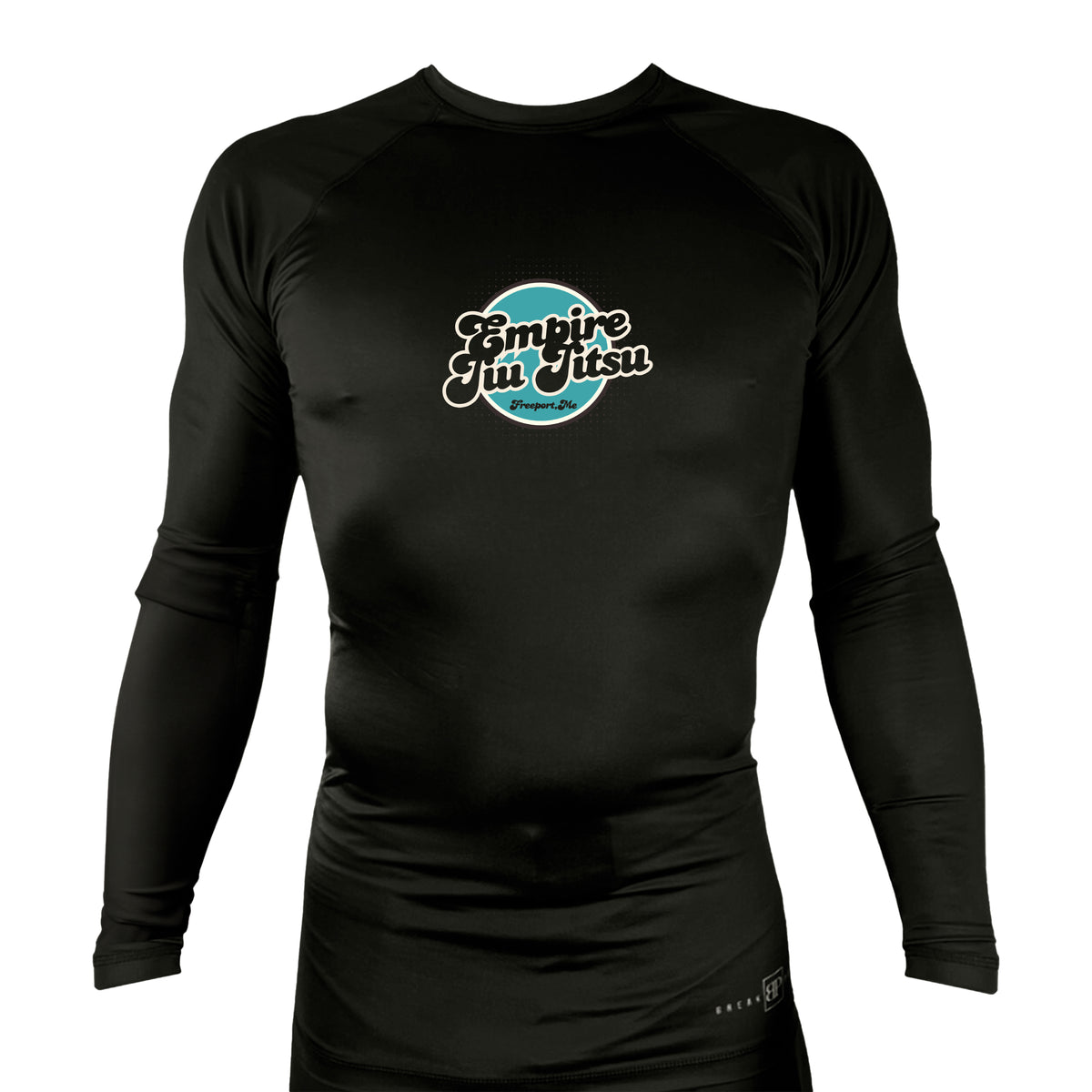 Empire BJJ All Black Rash Guards Long Sleeves #8204 D