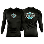 Empire BJJ All Black Rash Guards Long Sleeves #8204 D