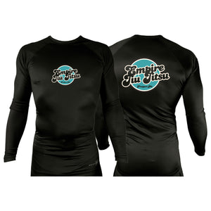 Empire BJJ All Black Rash Guards Long Sleeves #8204 D