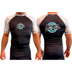Empire BJJ All Black Ranked Short Sleeve Rash Guards #8204 D