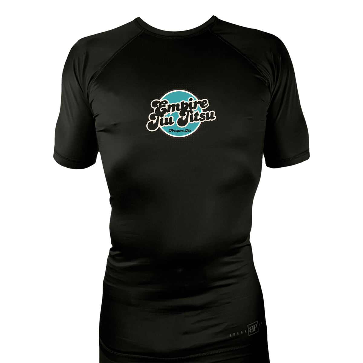 Empire BJJ All Black Rash Guards Short Sleeves #8204 D