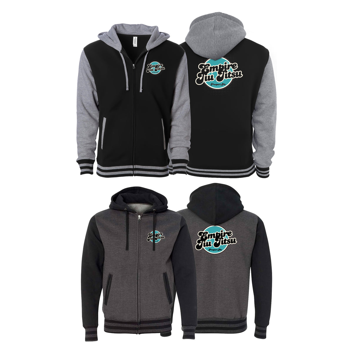 Empire BJJ Varsity Zip-Up Hoodies #8204 E