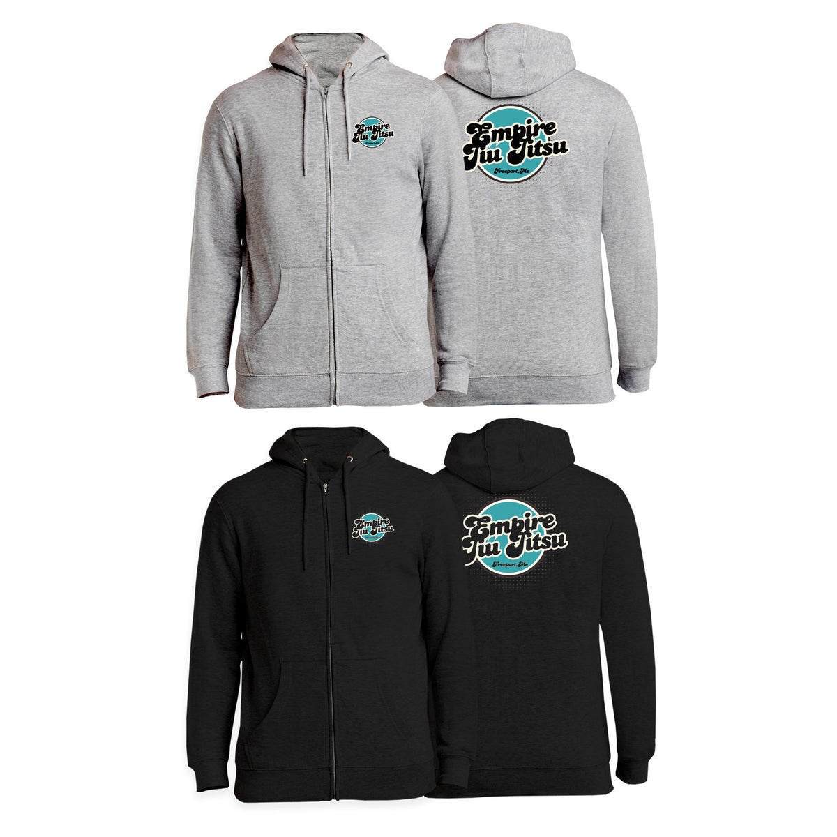 Empire BJJ Zip-Up Hoodies #8204 E