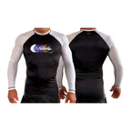 Empire BJJ All Black Ranked Long Sleeve Rash Guards #8204 H