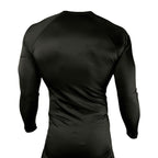 Empire BJJ All Black Rash Guards Long Sleeves #8204 H