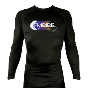 Empire BJJ All Black Rash Guards Long Sleeves #8204 H