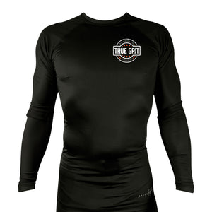 True Grit JJ All Black Rash Guards Long Sleeves #8205 A
