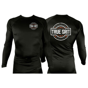 True Grit JJ All Black Rash Guards Long Sleeves #8205 A