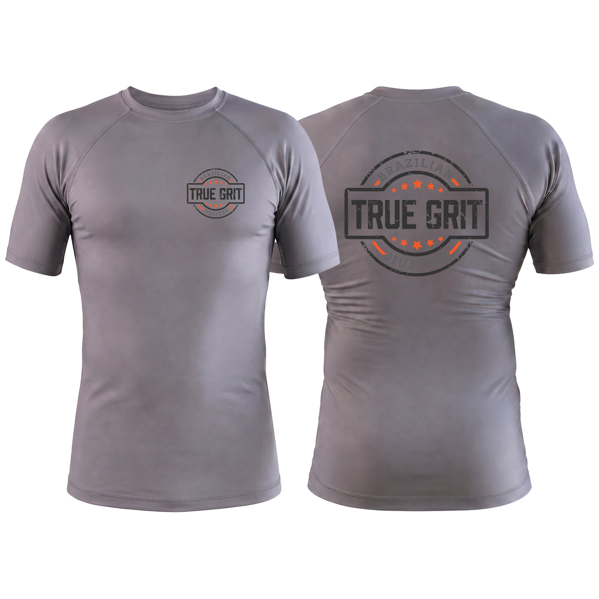 True Grit JJ Gray Rash Guards Short Sleeve #8205 A