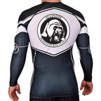 Illinois Brazilian Jiu Jitsu Academy Rash Guards Black/White #8208 A