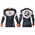 Illinois Brazilian Jiu Jitsu Academy Rash Guards Black/White #8208 A