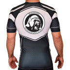 Illinois Brazilian Jiu Jitsu Academy Rash Guards Black/White #8208 A