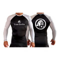 Illinois Brazilian Jiu Jitsu All Black Ranked Long Sleeve Rash Guards #8208 A