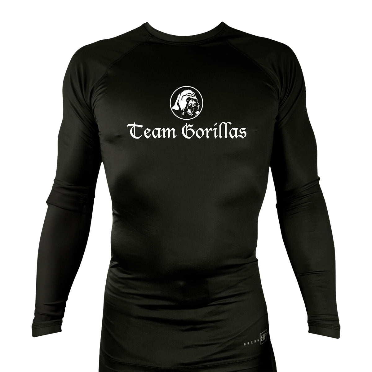 Illinois Brazilian Jiu Jitsu All Black Rash Guards Long Sleeves #8208 A