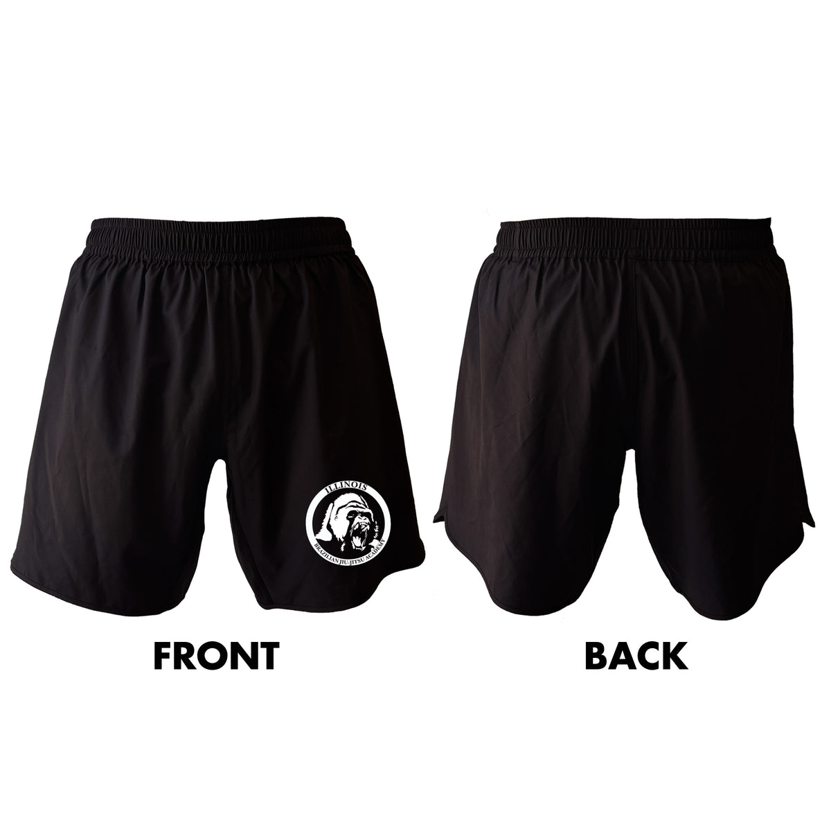 Illinois Brazilian Jiu Jitsu All Black Shorts 2.0 #8208 A
