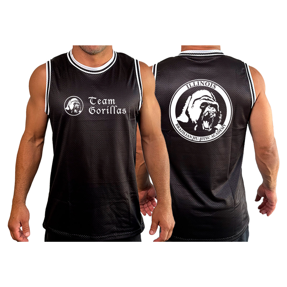Illinois Brazilian Jiu Jitsu Basketball Jerseys #8208 A