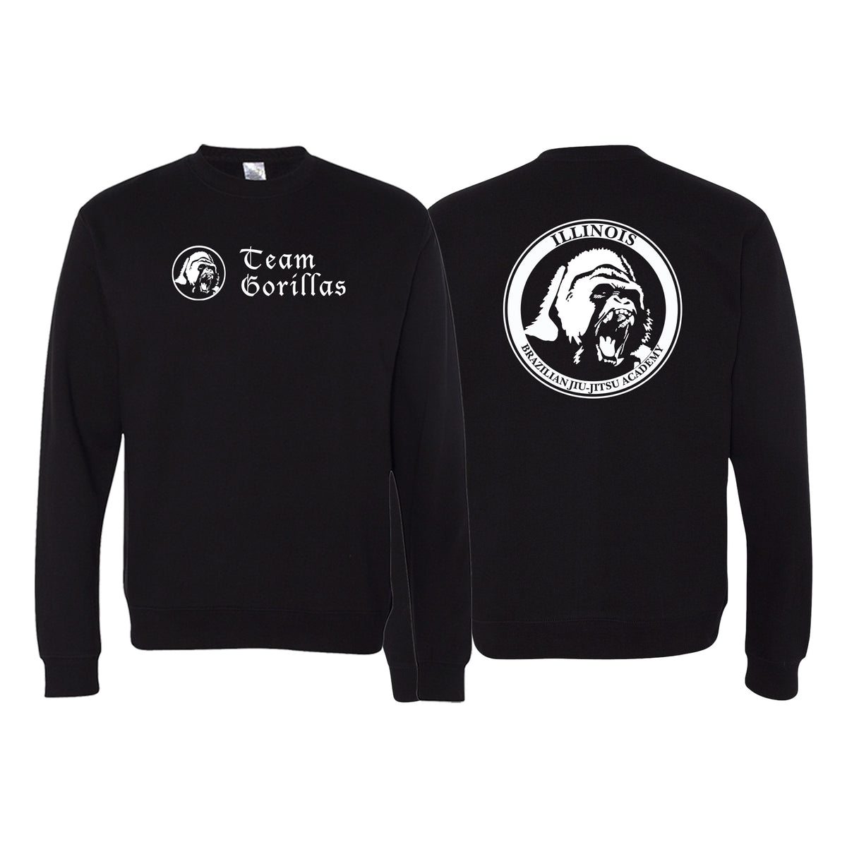 Illinois Brazilian Jiu Jitsu Crewneck Sweatshirt #8208 A