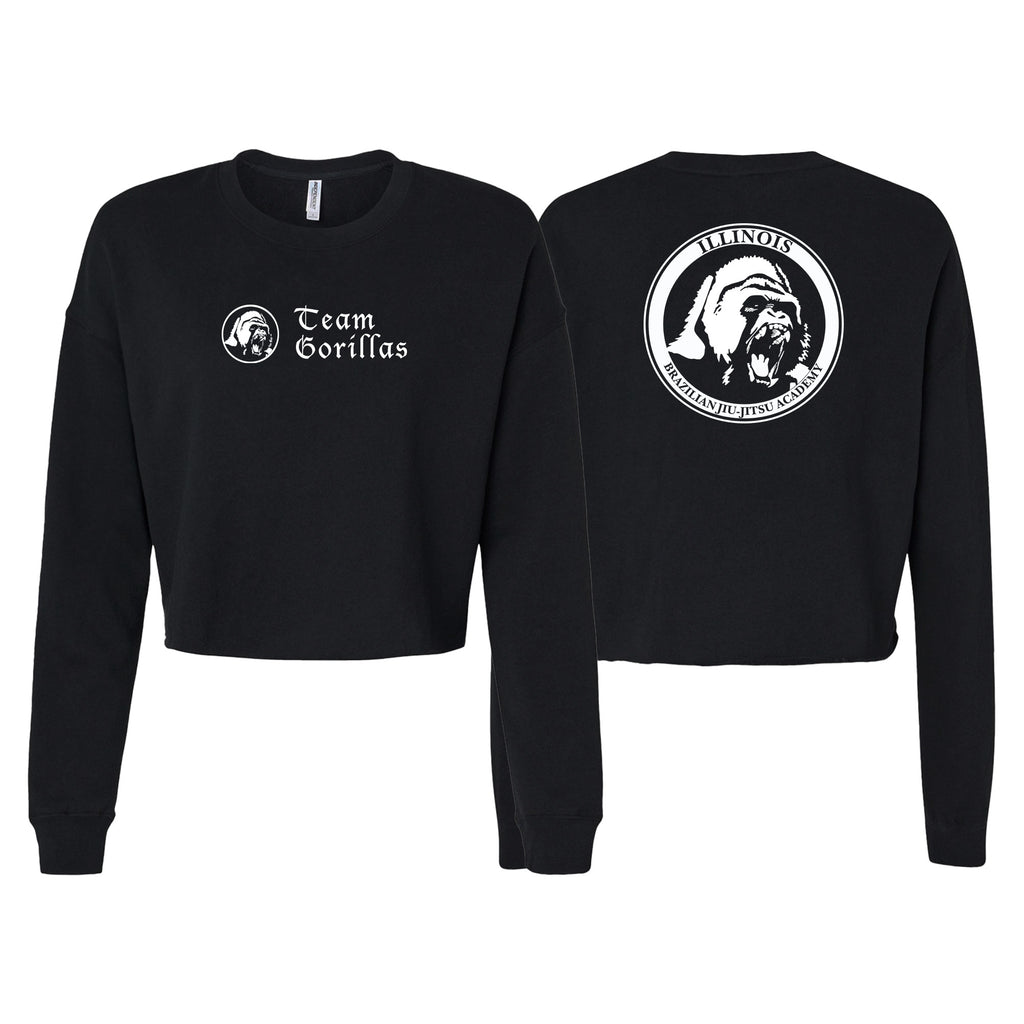 Illinois Brazilian Jiu Jitsu Women's Cropped Crewneck Sweatshirt #8208 A