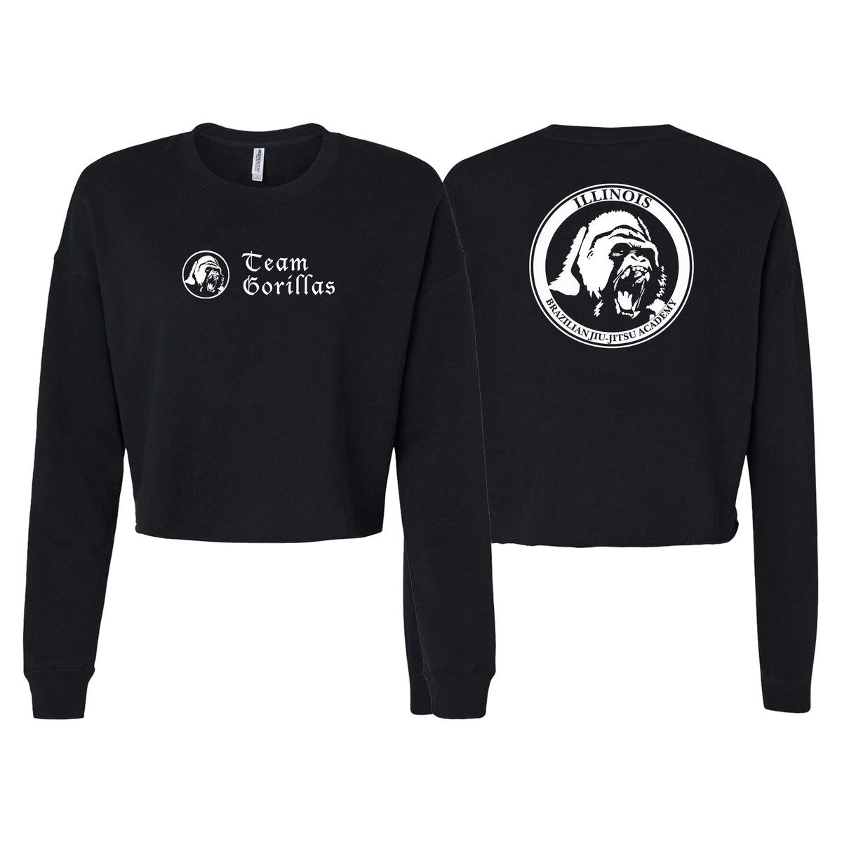Illinois Brazilian Jiu Jitsu Women's Cropped Crewneck Sweatshirt #8208 A