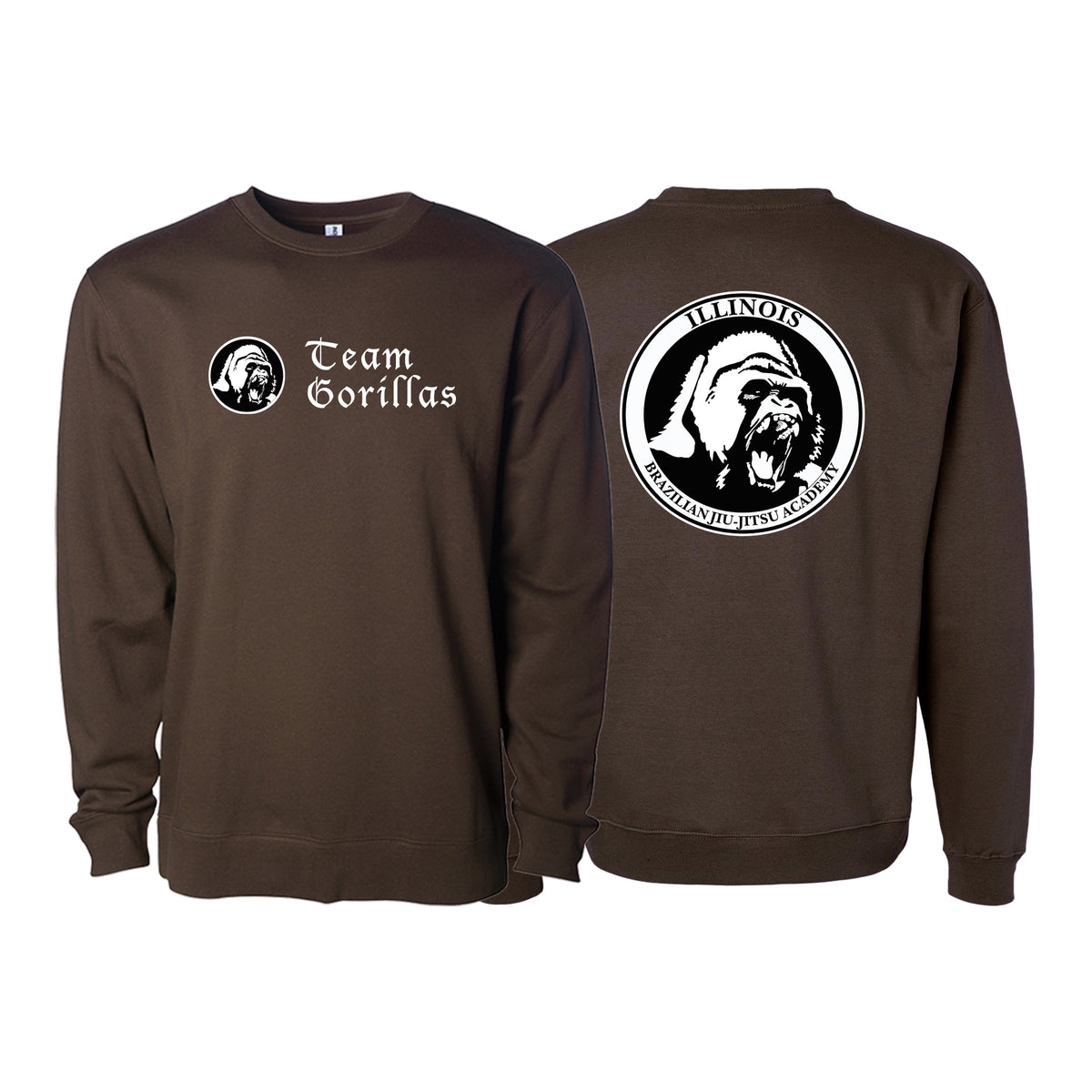 Illinois Brazilian Jiu Jitsu Crewneck Sweatshirt #8208 A