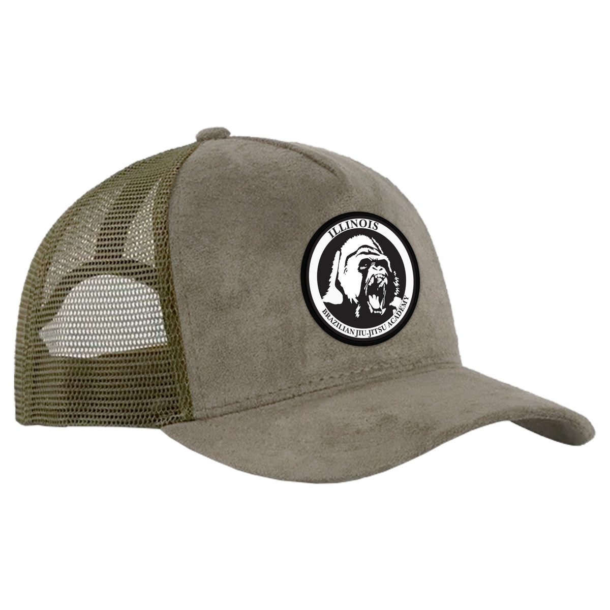 Illinois Brazilian Jiu Jitsu Suede Trucker Hat #8208 A
