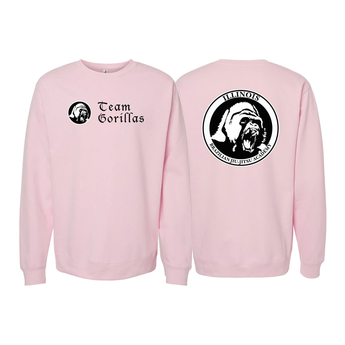 Illinois Brazilian Jiu Jitsu Crewneck Sweatshirt #8208 A