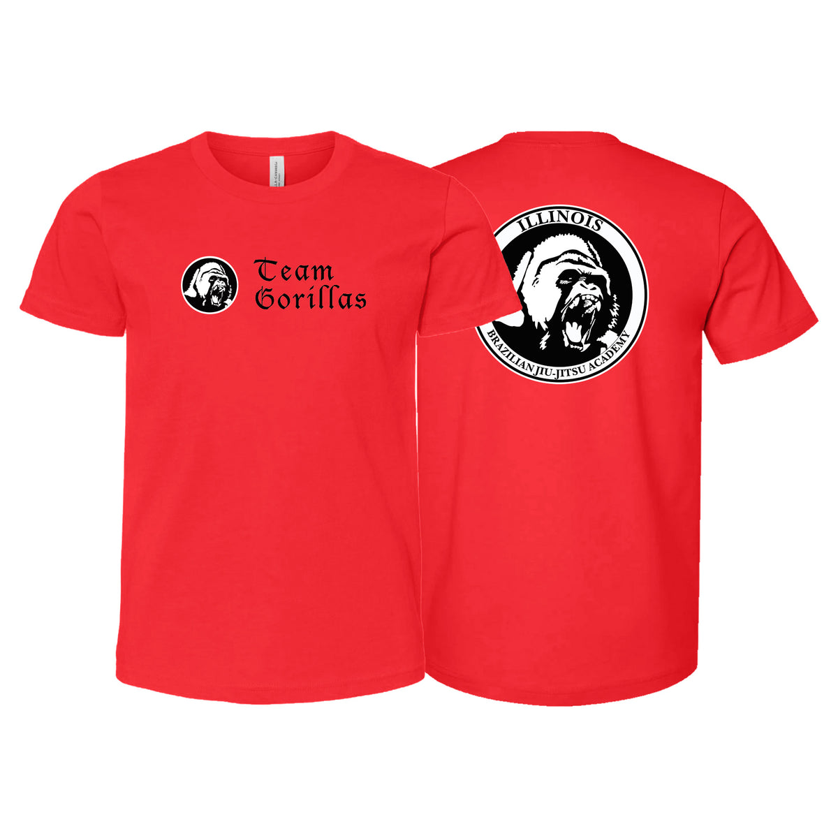 Illinois Brazilian Jiu Jitsu Kids Shirts #8208 A