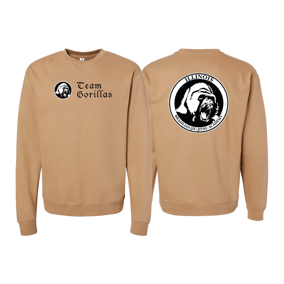 Illinois Brazilian Jiu Jitsu Crewneck Sweatshirt #8208 A