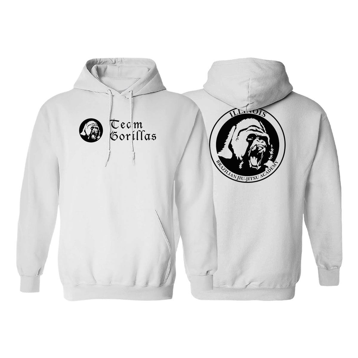 Illinois Brazilian Jiu Jitsu Academy Sweater Hoodie #8208 A