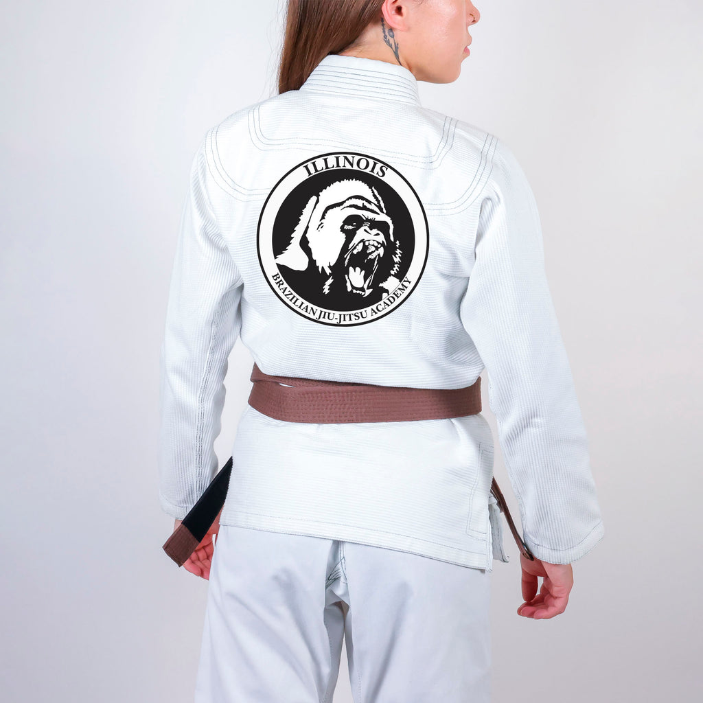 Illinois Brazilian Jiu Jitsu Academy Women's Gi - White #723 A