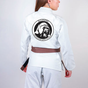 Illinois Brazilian Jiu Jitsu Academy Women's Gi - White #723 A