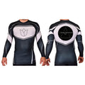 Illinois Brazilian Jiu Jitsu Academy Rash Guards Black/White #8208 X