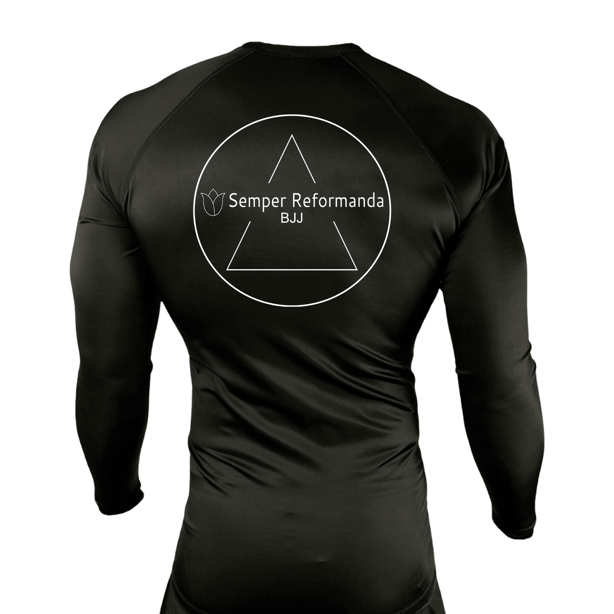 Illinois Brazilian Jiu Jitsu All Black Rash Guards Long Sleeves #8208 X