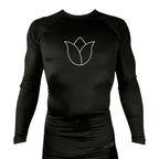 Illinois Brazilian Jiu Jitsu All Black Rash Guards Long Sleeves #8208 X