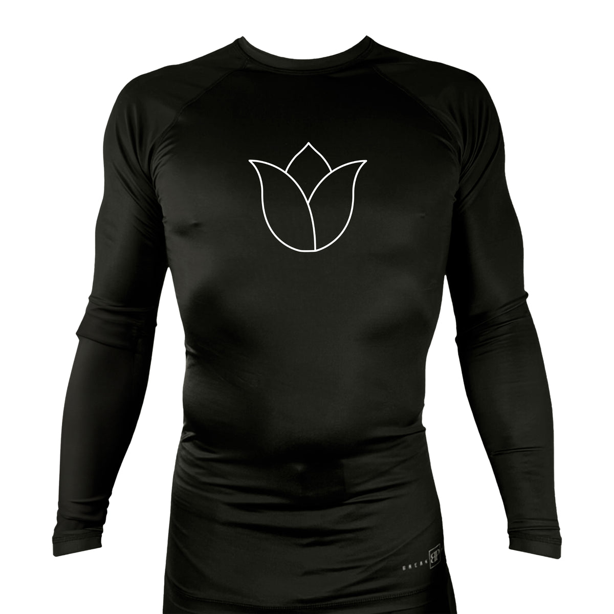 Illinois Brazilian Jiu Jitsu All Black Rash Guards Long Sleeves #8208 X