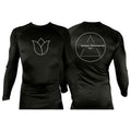 Illinois Brazilian Jiu Jitsu All Black Rash Guards Long Sleeves #8208 X