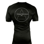 Illinois Brazilian Jiu Jitsu All Black Rash Guards Short Sleeves #8208 X