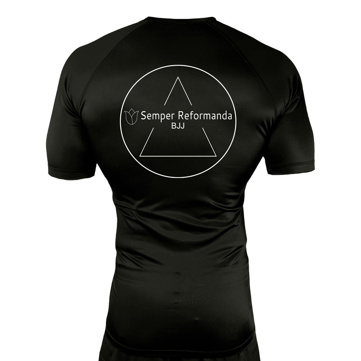 Illinois Brazilian Jiu Jitsu All Black Rash Guards Short Sleeves #8208 X