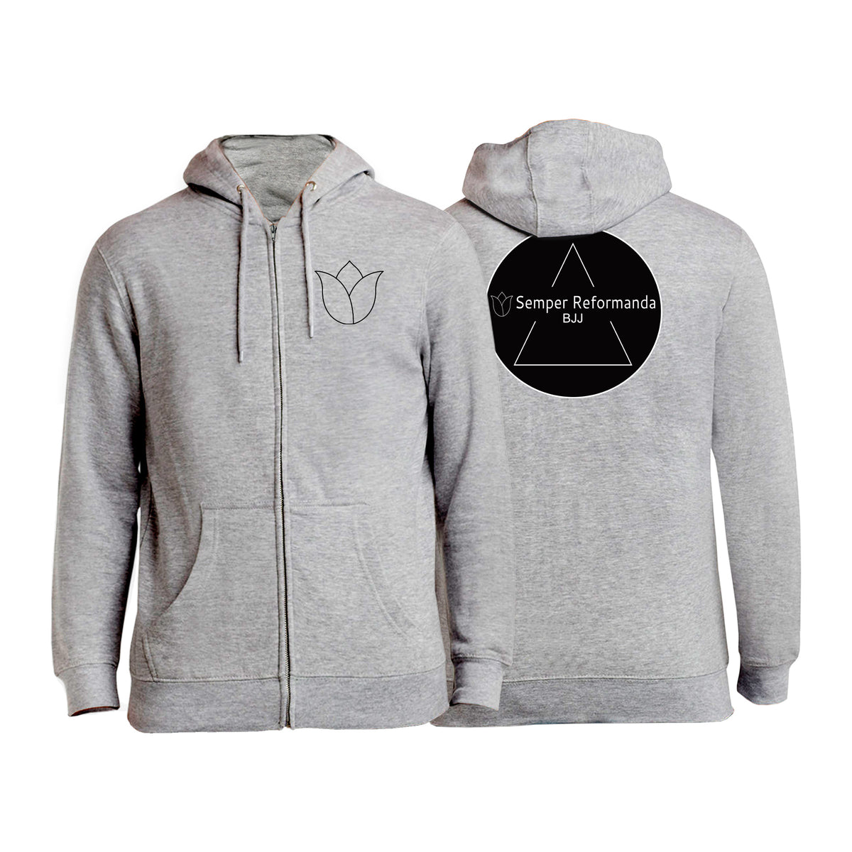 Illinois Brazilian Jiu Jitsu Zip-Up Hoodies #8208 X