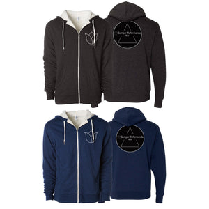 Illinois Brazilian Jiu Jitsu Sherpa Lined Zip-Up Hoodie #8208 X