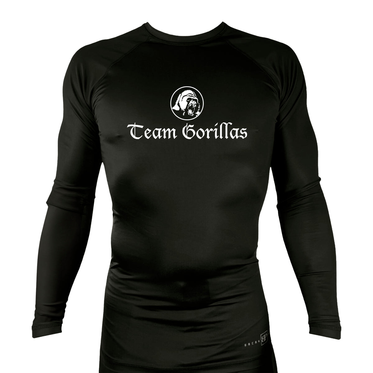 Illinois Brazilian Jiu Jitsu All Black Rash Guards Long Sleeves #8208 Y