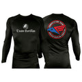 Illinois Brazilian Jiu Jitsu All Black Rash Guards Long Sleeves #8208 Y