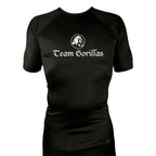 Illinois Brazilian Jiu Jitsu All Black Rash Guards Short Sleeves #8208 Y