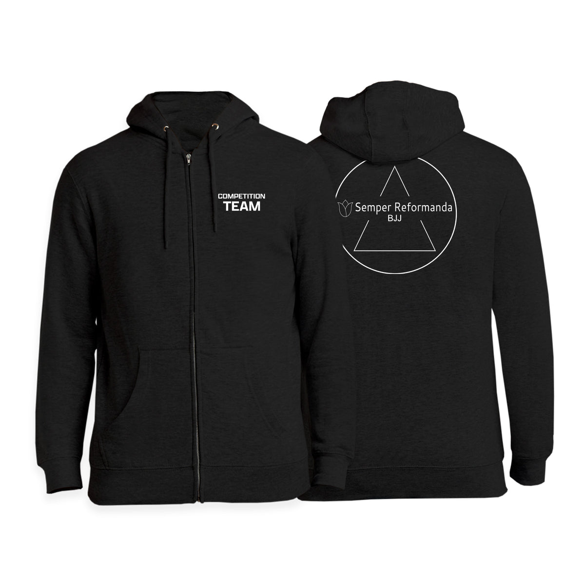 Illinois Brazilian Jiu Jitsu Zip-Up Hoodies #8208 Y